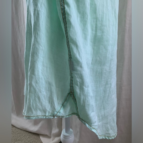 Martin Gordon‎ Men's XL 100% Linen Button Down Long Sleeve Shirt - Picture 9 of 10